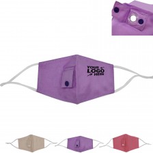 Adjustable Face Mask With Straw Hole